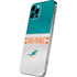 NFL Miami Dolphins White Striped iPhone 12 Pro Max Skin